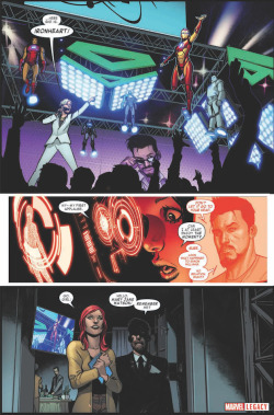 thestarkrhodestostrange:  Invincible Iron Man #593 (Preview)The search for Tony Stark starts here.