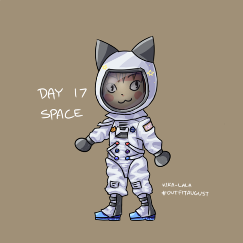 #outfitaugust Day 17 - SpaceA cat-ronaut! . . Kika-lala 08.17.2018