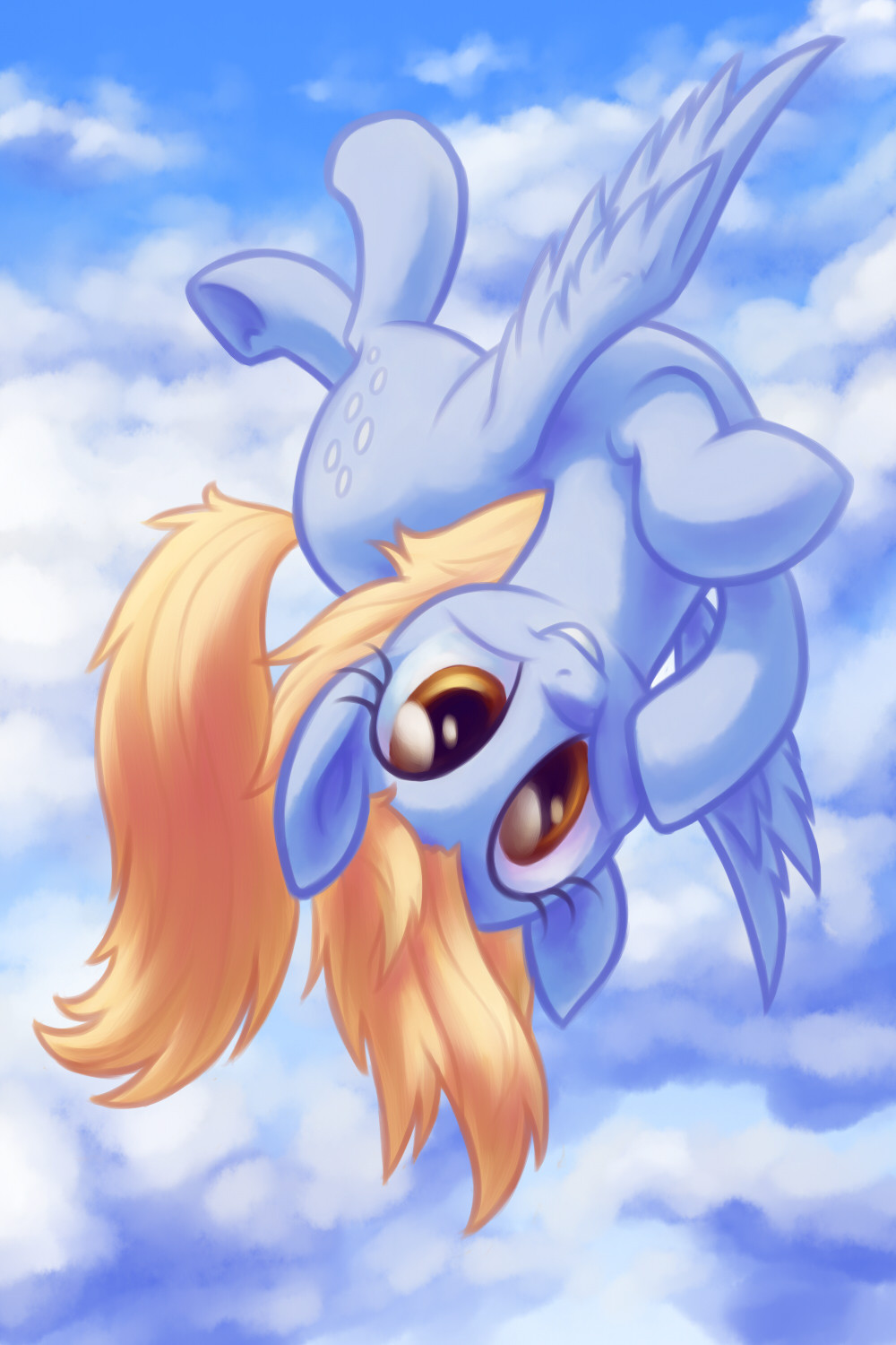 mlpfim-fanart:  Turn That Frown Upside Down! by verulence  x3 Silly Derpy &lt;3
