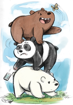 sharkie-19:  The bears from We Bare Bears. 