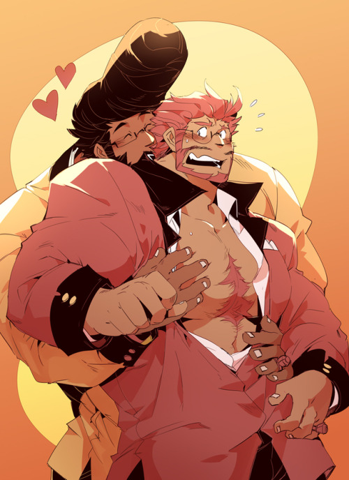 pompouspompadour:A commission of the lovely couple having some fun alone after the festivities that 