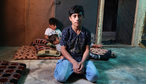 ezidxan:Majdal, a 14-year-old Êzîdî boy, was brought to a military camp in Raqqa. “Forget your faith