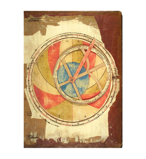 The Heidelberg Book of Fate, Heidelberger Schicksalsbuch, after 1491. Astrolabe with turnable disc a