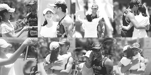 Sarah Geronimo &amp; Matteo Guidicelli || Finish line power hug.