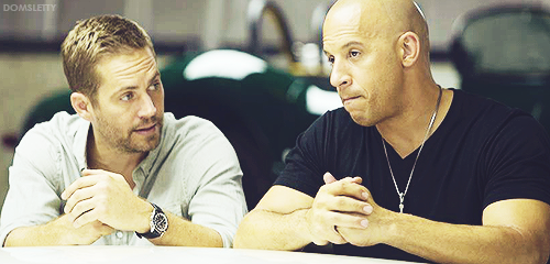 domsletty:  Dom & Brian // Vin & Paul | Fast and Furious Through the Years by request  For Paul…
