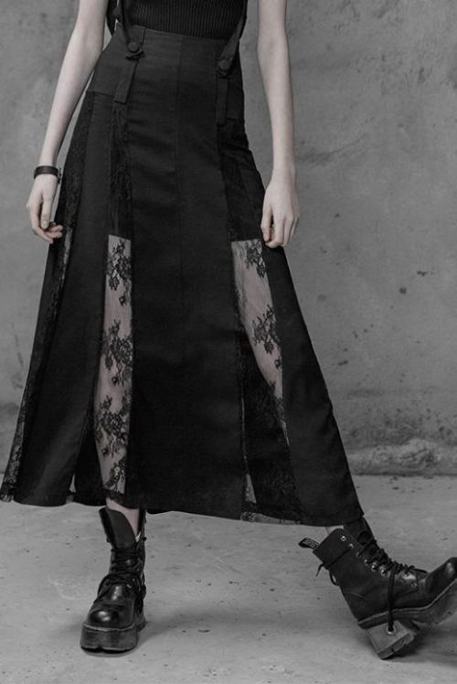 Punk Rave Lace Paneled Skirt[x] Check It Here!IG: @hexlibrisofficial | Twitter: @hexlibriscoven | FB