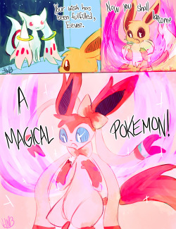hachibani:   And what if it just stays as wish? Eevee used wish! Eevee’s wish came true! and then transformed into Ninfia?  