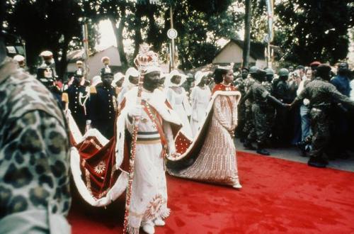 Crown jewels of the Central African Empire used at the coronation of Jean-Bedel Bokassa, Emperor Bok