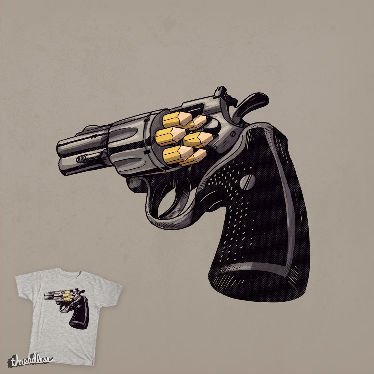 threadless:  An homage to those affected by the recent tragedy in Paris, “ART NOT