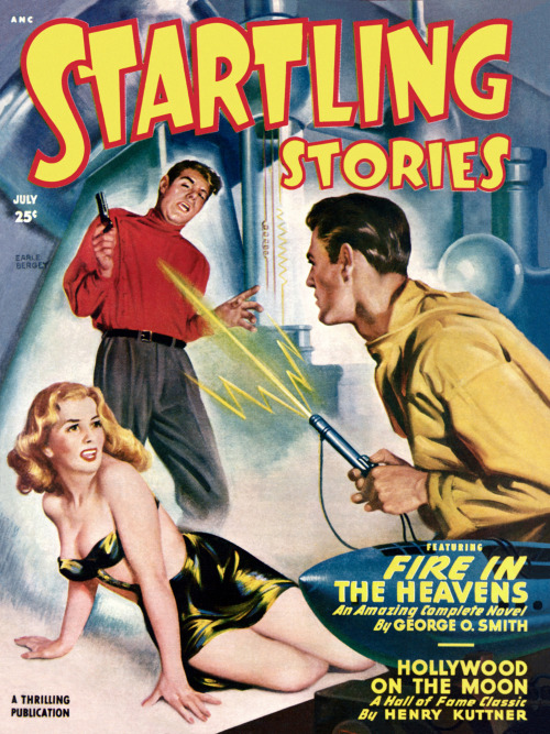 scificovers: Startling Stories, July 1949. Cover by Earle Bergey.