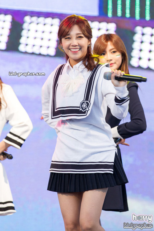 koreangirlshd: Girl group A Pink sailor uniform style @ Kia Music Festival ~ Photos by Harry