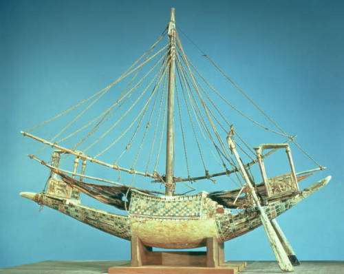 Model Boat of TutankhamunThis is one of eighteen model boats that were found in the treasury of the 