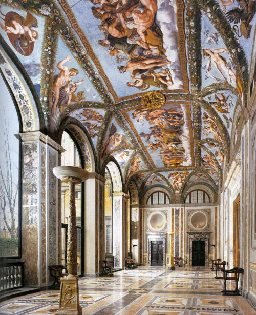 livesunique: The Loggia of Psyche, Villa Farnesina, District of Trastevere, Rome, Italy