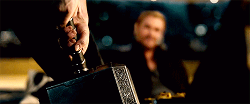 moriahari:  p1kenobi:  didyousayoreos:  #thor’s face when steve lifts the hammer
