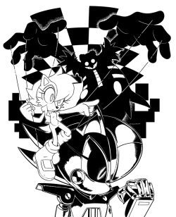 Archiesoniconline:    Inktober Day 2!  Theme: Mindless.  Dr. Eggman Went To Great