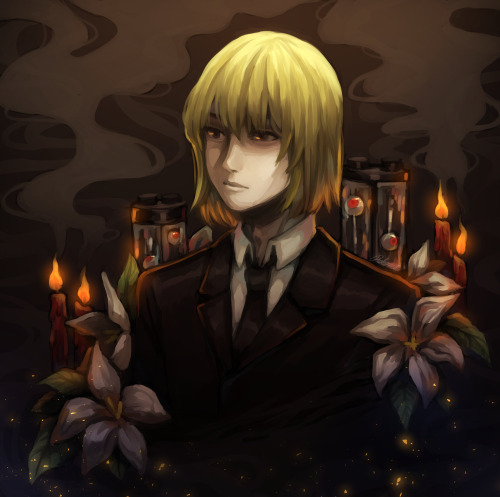 n-a-la: rebbeyarts: Long overdue bday fanart for kurapika!! I was supposed to post this on 4/4 but,,