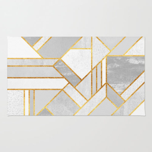 Gold City - Elisabeth Fredriksson _ Https://society6.com/product/gold-city-qb6_rug?curator=designmilk#36=288