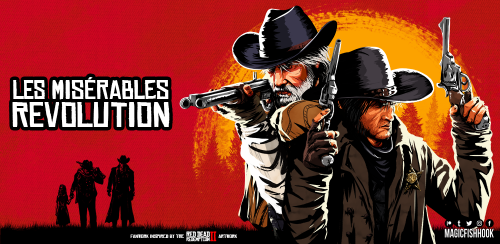 My gift to @tvheit for the Sewerexchange; A Red Dead Redemption 2 version of the characters of Les M
