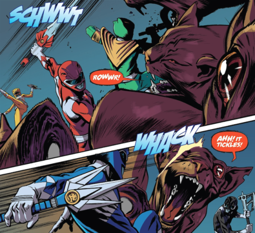 Ouch, Poor KittyMighty Morphin Power Rangers #21