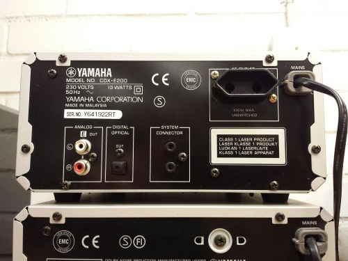 Yamaha PianoCraft Micro Component System, 1992. Yamaha RX-E200 Natural Sound Stereo Receiver - Yamah