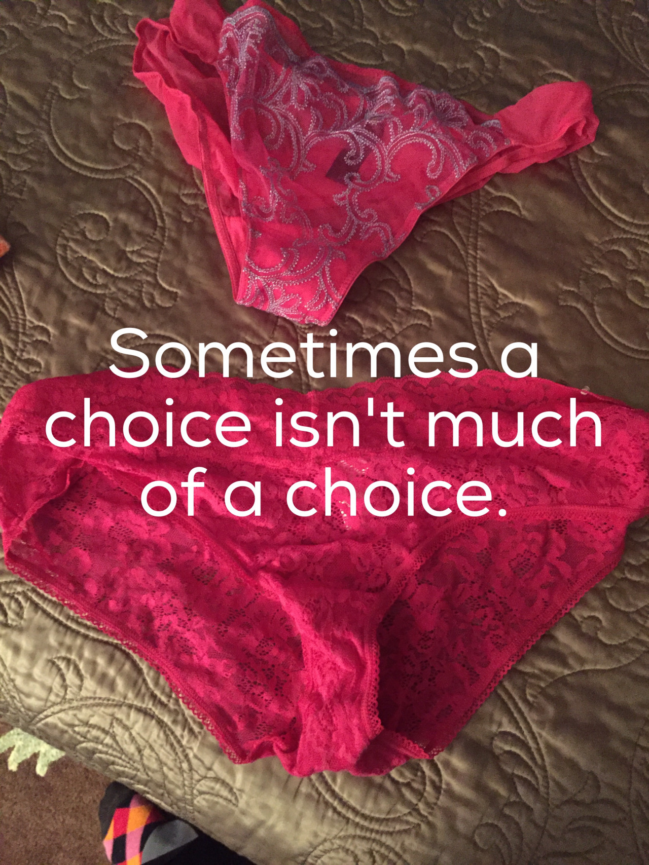But when Ma’am says choose, you choose.