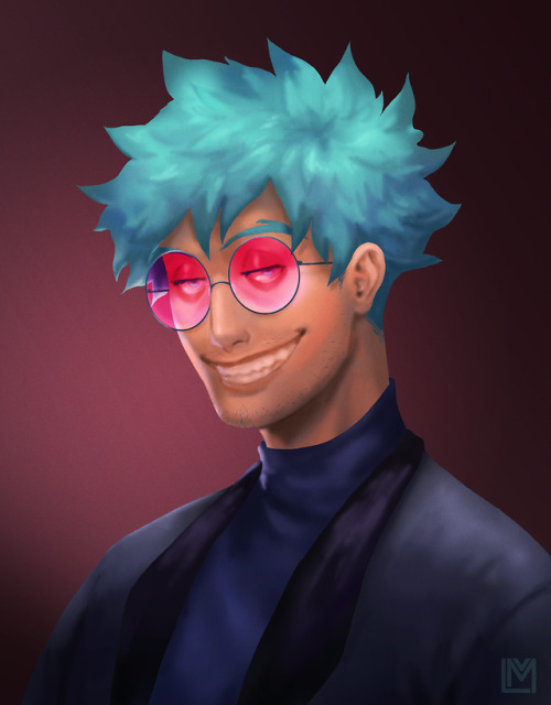 zaku-doodles:Once again, the Minty man ;^] experimenting with painting styles (( YA BOI IS BACK and 