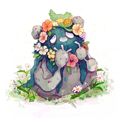 krithidraws:A Comfey flower crown for a flawless friend~