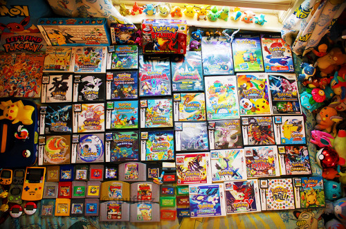 mypokemonranch:  Pocket Monsters Video Game Collection as of 10/13/15 Also featured on my Flickr!