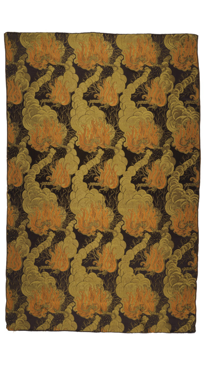 Yvonne Clarinval, textile design “Le Feu”, presented at the Exposition Internationale des Arts Decor