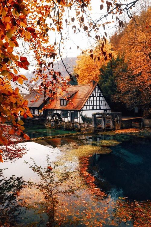 j-k-i-ng:“FAiRYTALE MiLL” 🍃🍂 by | Oliver WiehlBlautopf, Blaubeuren, Germany