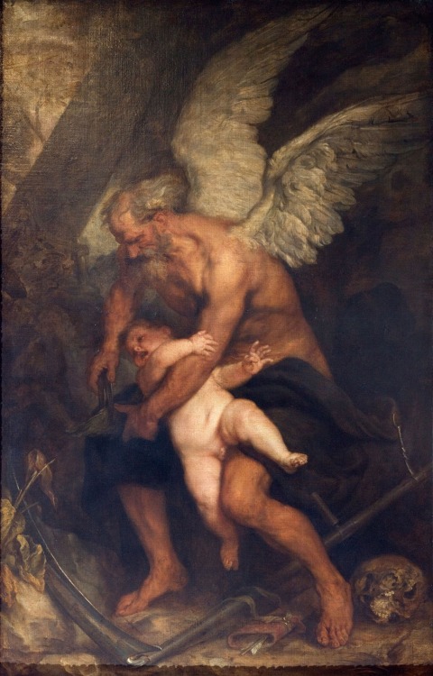 The time cutting the wings of love.  Van Dyck.