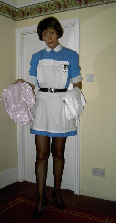 drydiaper: thenappylover: Nurse Jenny needs you, it’s for your own good What beautiful nurse. 