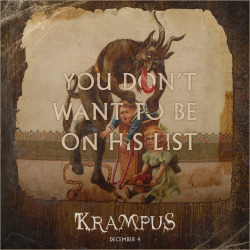 krampusmovie:  Santa rewards the nice, Krampus punishes the naughty. 