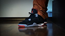 sweetsoles:  Nike Air Jordan IV Retro ‘Bred’