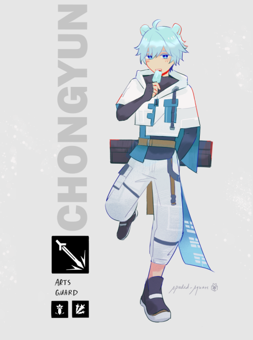 Chongyun x Arknights! I think he would fit the Arts guard archetype very well because of his element