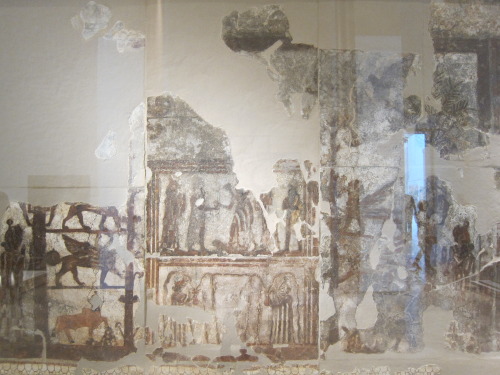 The “Investiture of Zimri Lim” Wall painting from Court 106 of the royal palace of Mari (Syria) Ca. 