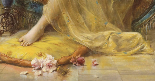 inividia:L'Odalisque La Fille du sud, Hans Zatzka (Austrian, 1859–1945)