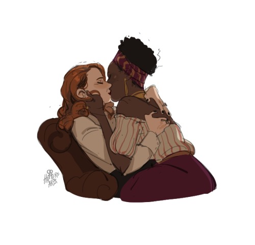 hattersarts: caos said “and ye SHALL receive kissing milf rights”