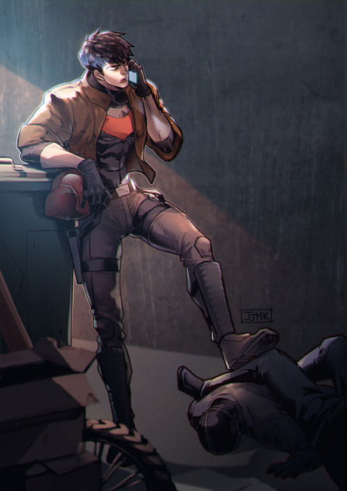 jjmk-jjmk: dickjay Nightwing/ Red hood Fan art