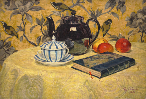 huariqueje:The Black Teapot   -     Georges Emile Lebacq , 1924 French, 1876-195