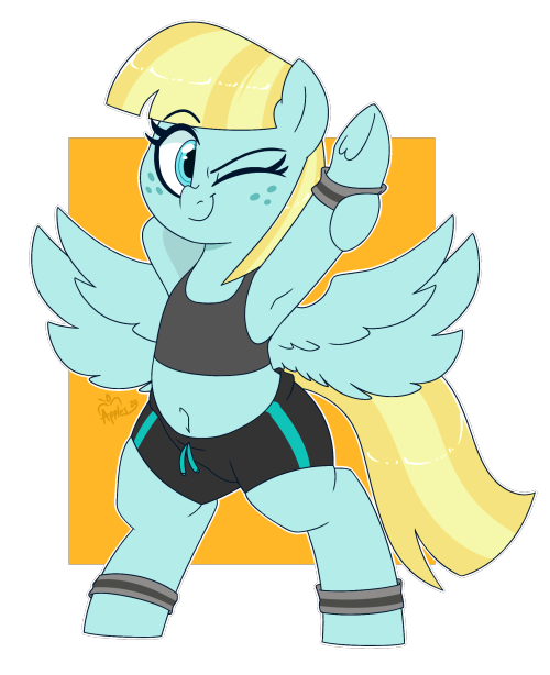 Time to get some stretches in before a marathon with Helia!