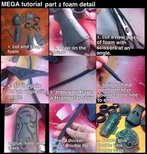 tmirai:  alltheawesomecosplay-deactivate: Foam and Worbla armour MEGA TUTORIAL Tutorial by AmenoKitarou  Super duper awesome and helpful! I am totally going to try this out for my Garrosh cosplay. 