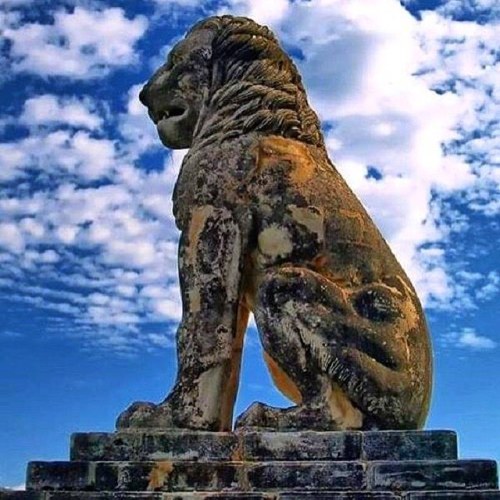 The Lion of Amphipolis, Macedonia, Greece. Photo by @ahencyclopedia. The Lion of Amphipolis is a tom