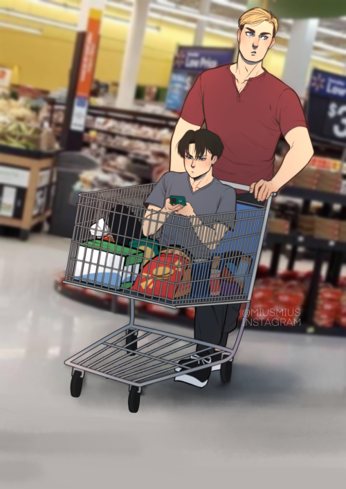 miusart:Erwin is about to raid the ice-cream isle