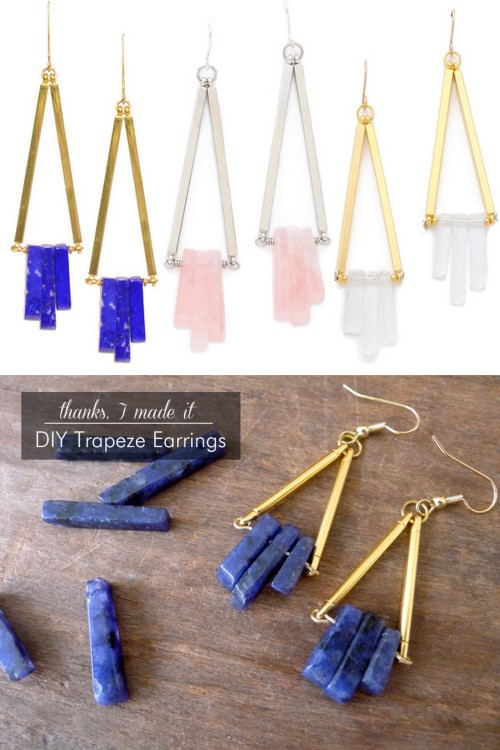 DIY Knockoff Gemma Redux Earrings Tutorial from Thanks, I Made It here Top Photo: Gemma Redux Earrin