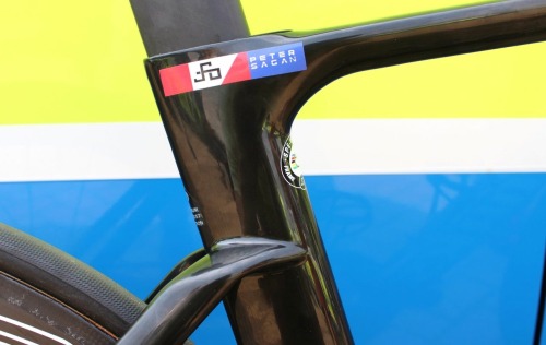 peter-sagan: gentlemandomestique: Up close and personal with Sagan’s Venge But he has a green one to