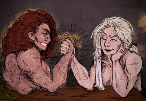 Bloodborne Was Great And All But It Could Have Used More Buff Lesbians Arm Wrestling U_u