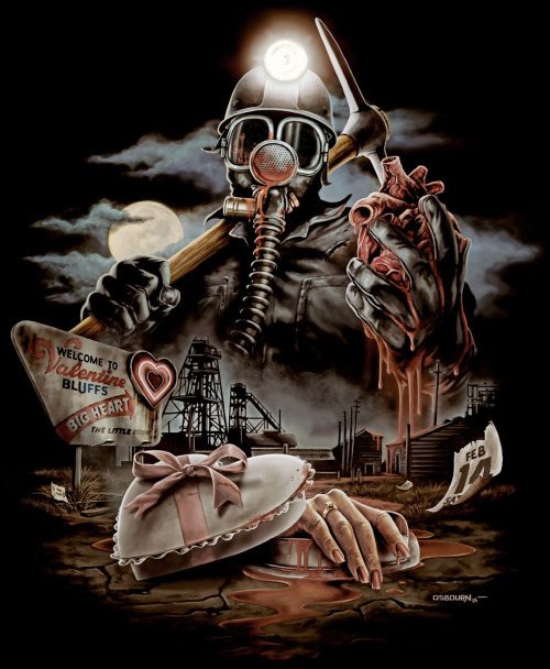 Fright-Rags has made its My Bloody Valentine design by Justin Osbourn available on T-shirts ($28), b