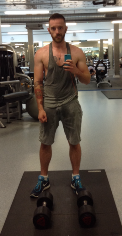 theorangeboi:  I get SUPER wet when I work out