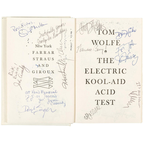 Milton Glaser, cover design for The Electric Kool-Aid Acid Test by Tom Wolfe, 1968. This book is sig